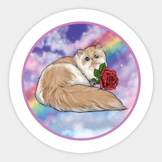 Magical Persian Kitty Sticker by jennyalamode